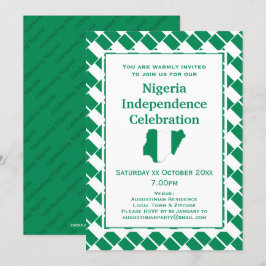 NIGERIA UNABHÄNGIGKEIT FEIERSCHREIBUNG nigerianisc Einladung