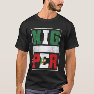 Nigeria und Peru Mix nigerianischer peruanischer R T-Shirt