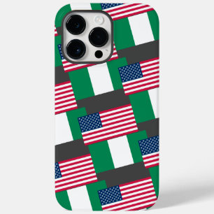 Nigeria und USA Flags Together /Phone Case Design
