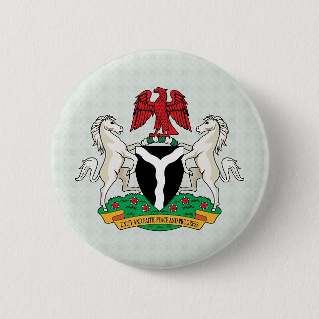 Nigeria-Wappen Detail Button (Vorderseite)