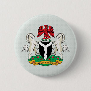 Nigeria-Wappen Detail Button