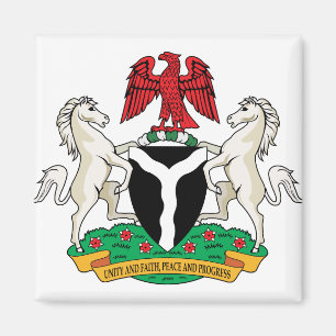 Nigeria-Wappen Detail Magnet