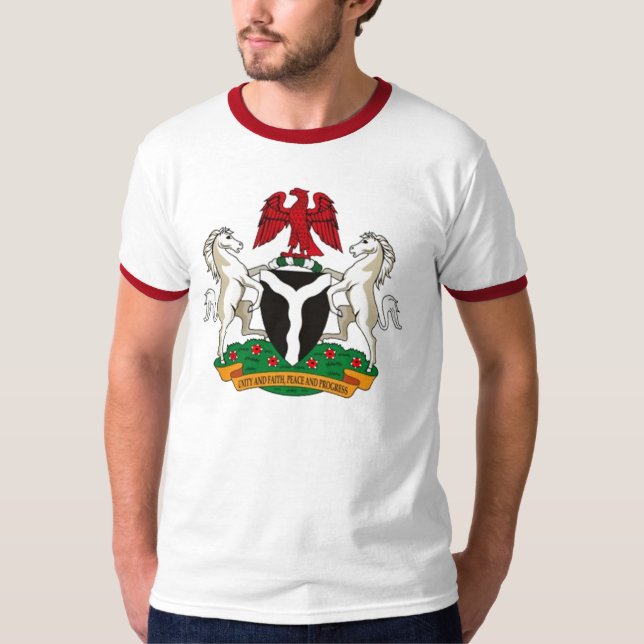 Nigeria-Wappen T-Shirt (Vorderseite)