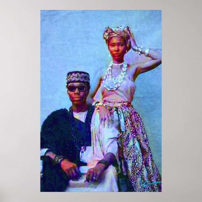Nigerian Couple Portrait Poster (Vorne)