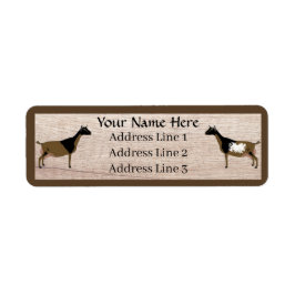 Nigerian Dwarf Dairy Goat Return Address Label