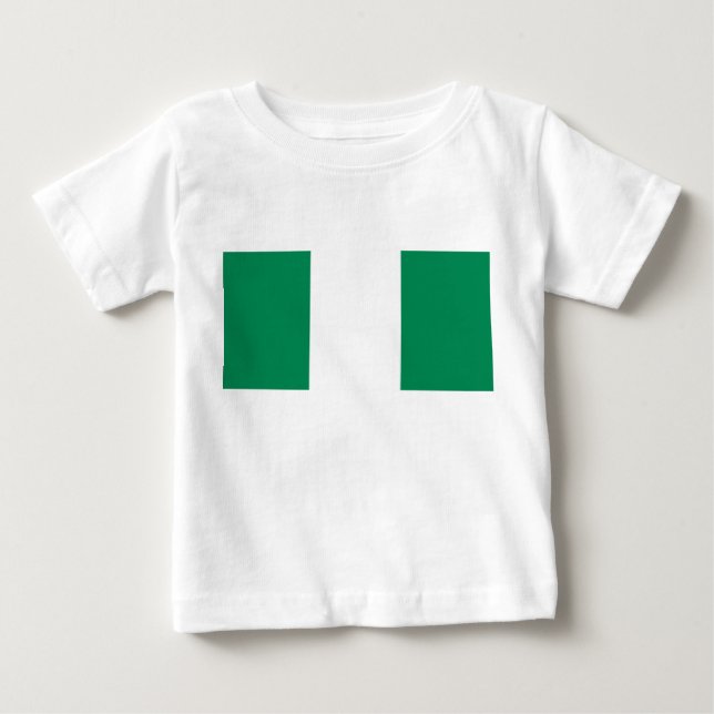 Nigerian Flag Baby T-shirt (Vorderseite)
