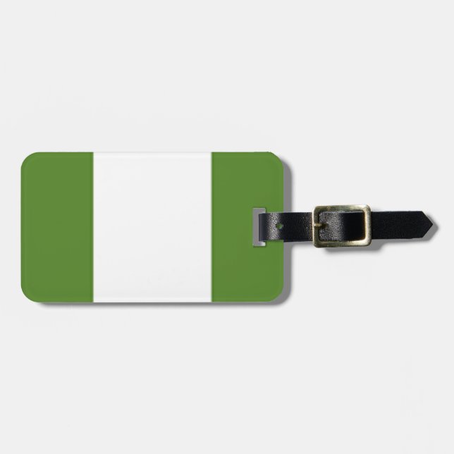 Nigerian Flag Gepäckanhänger (Vorderseite horizontal)