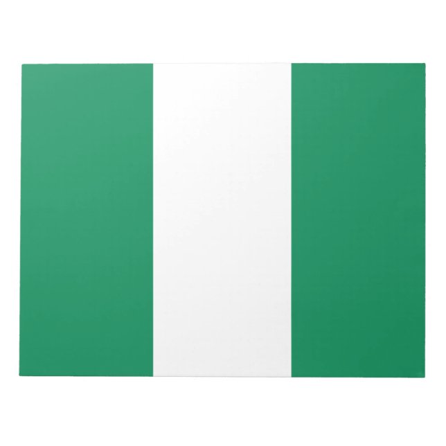 Nigerian Flag Notizblock (Vorderseite)