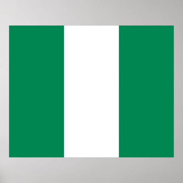 Nigerian Flag Poster (Vorne)