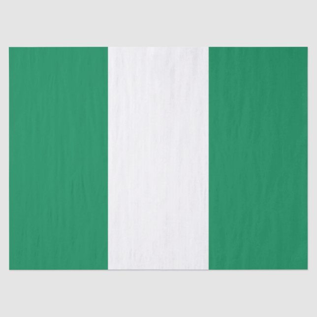 Nigerian Flag Seidenpapier (Vorderseite)