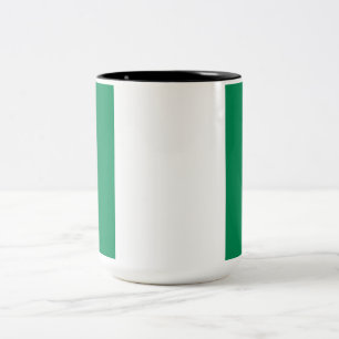 Nigerian Flag Zweifarbige Tasse