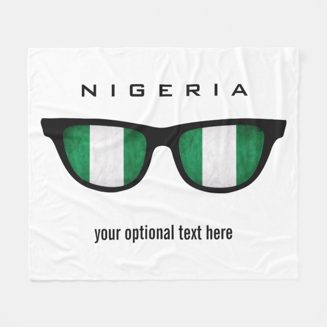 Nigerian Shades Zolltuch Fleecedecke (Vorderseite (Horizontal))