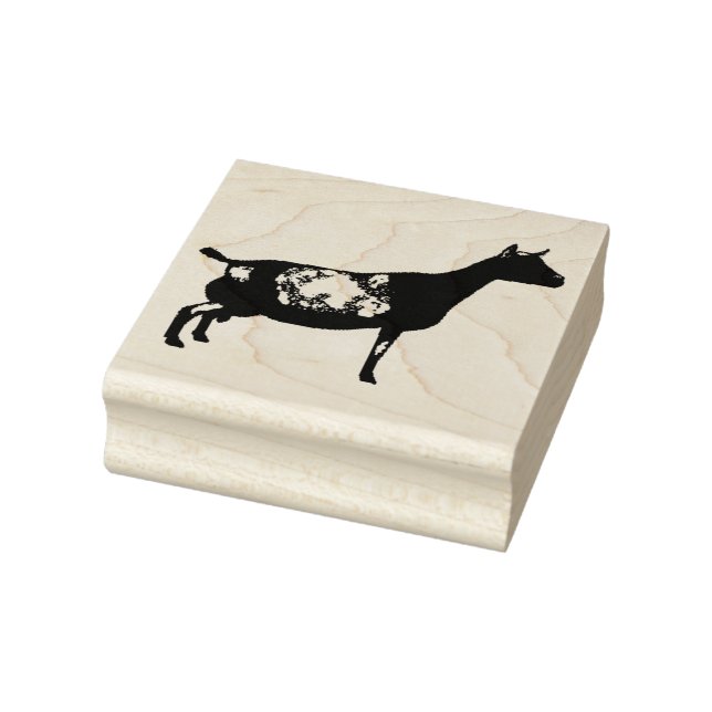 Nigerian Zwarf Dairy Goat Doe Gummistempel (Stempel)