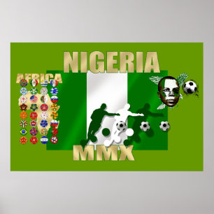 Nigerianer Stolz 2010 Naija Super Eagles Poster