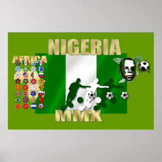 Nigerianer Stolz 2010 Naija Super Eagles Poster