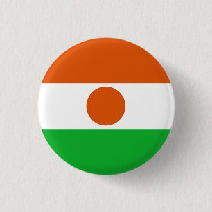 Nigerianische Flagge, Flagge Niger Button