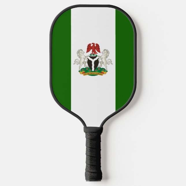 nigerianische Flagge Pickleball Schläger (Vorderseite)