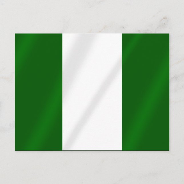 Nigerianische Flagge - Shirts und Vorführungen Postkarte (Vorderseite)