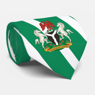 Nigerianische Flagge und Wappen, Flagge Nigerias Krawatte