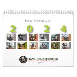 nigerianische Flugstühle (AI Art. Kalender