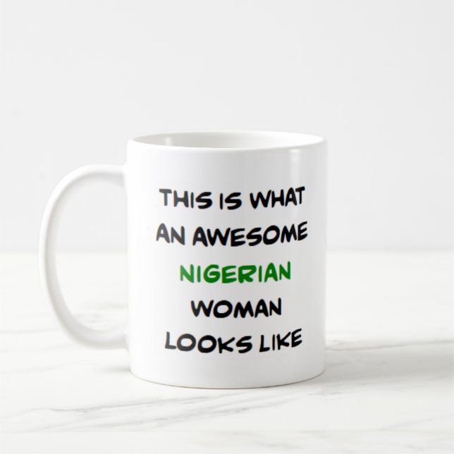 nigerianische Frau, großartig Kaffeetasse (Links)