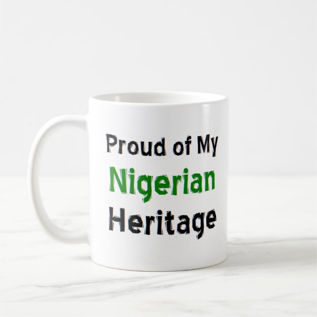 nigerianische Kaffeekaffee-Tasse Kaffeetasse (Links)