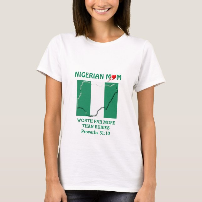 NIGERIANISCHE MAMA, die mehr als RubyPROVERBEN wer T-Shirt (Vorderseite)