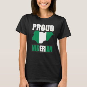 Nigerianische Patriot Nigeria Fahne im Herzen des T-Shirt