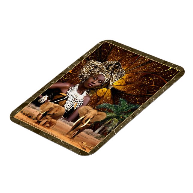 Nigerianische Priesterin Magnet (Linke Seite)