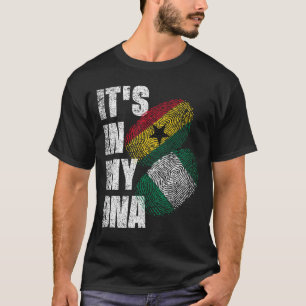 Nigerianische und ghanaische DNA-Fahne T-Shirt
