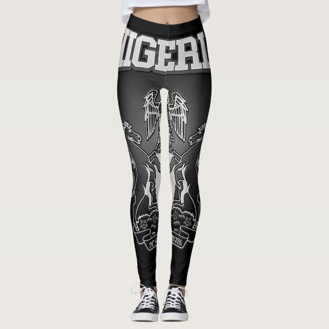 Nigerianische Wappen Leggings (Vorderseite)
