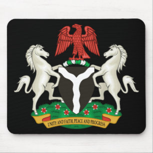 Nigerianische Wappen Mousepad