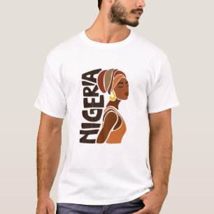 Nigerianischer Souvenir-Schwarzafrikanerin Ihre Fr T-Shirt