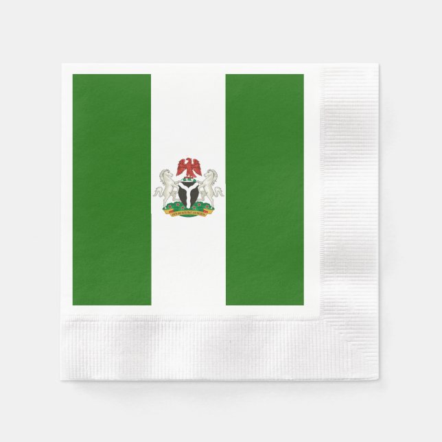 nigerianisches Wappen Serviette (Vorderseite)