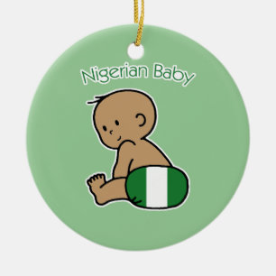 Nigerisches Baby Keramik Ornament