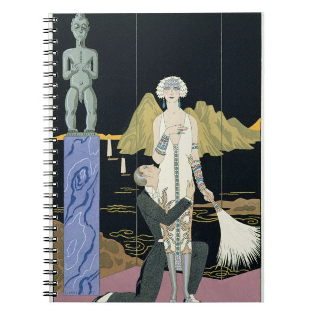 Night, 1925 (pochoir Druck) Notizblock (Vorderseite)