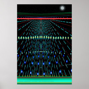 " NIGHT AIRPORT " von Robert Singletary Poster