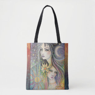 Night and Day Boho Fantasy Art von Molly Harrison