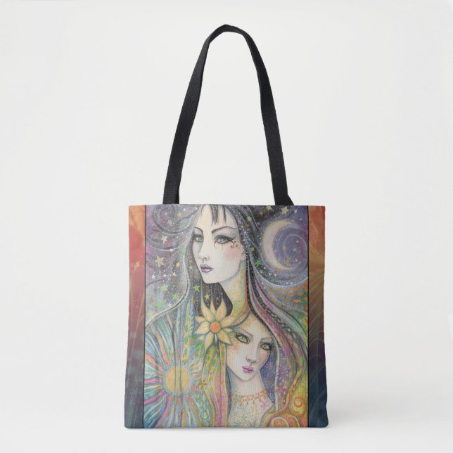 Night and Day Boho Fantasy Art von Molly Harrison (Vorderseite)