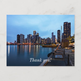 Night at Navy PierVielen Dank Postcard Postkarte