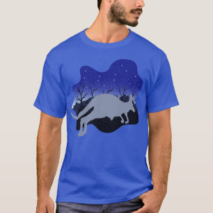 Night Australia Zoo Animal Kangaroo T-Shirt