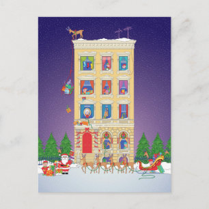 Night Before Christmas Postkarte