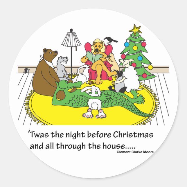 Night Before Christmas Sticker (Vorderseite)