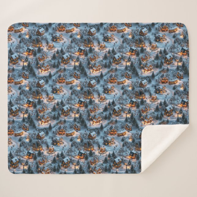 Night Before Christmas - Twilight Serenity  Sherpadecke (Vorderseite (Horizontal))