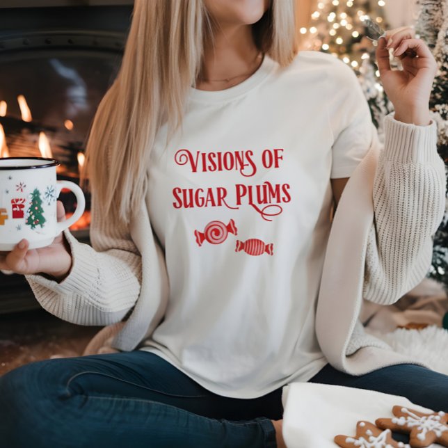 Night Before Christmas Visions of Sugar Plums T-Shirt (Von Creator hochgeladen)