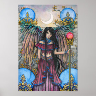 Night Bird Fantasy Fairy Art von Molly Harrison Poster