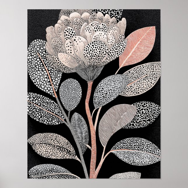 Night Bloom #12 = 4x5 Digitaler Download Poster (Vorne)