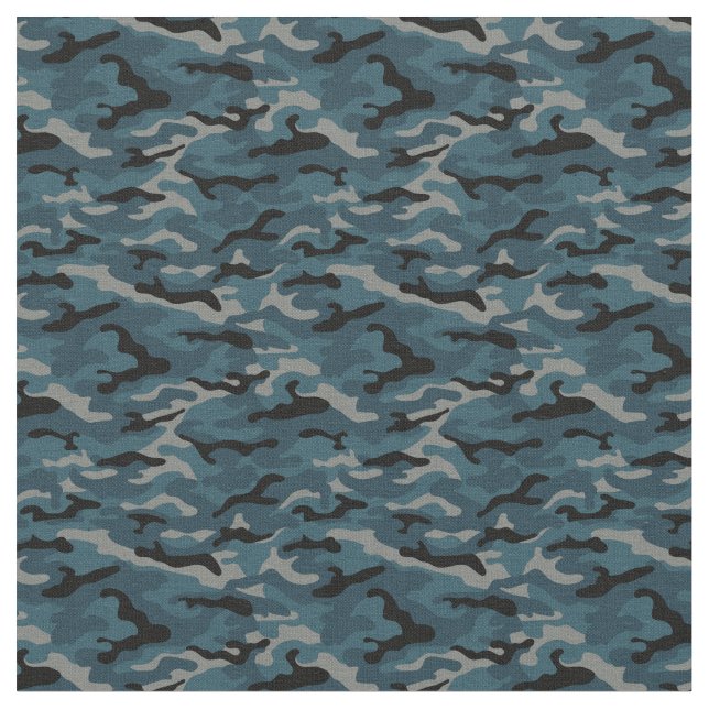 Night Blue Camouflage Camouflage Stoff (Nahaufnahme)