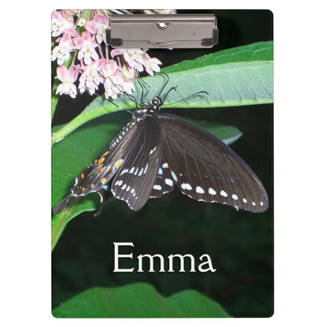 Night Butterfly Black Frack in Shenandoah Klemmbrett (Vorderseite)