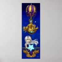 Night Chariot ART PRINT Steampunk Feen Fantasie